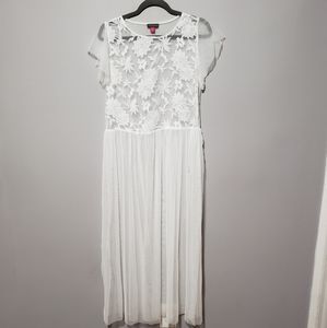 See-Through White Dress